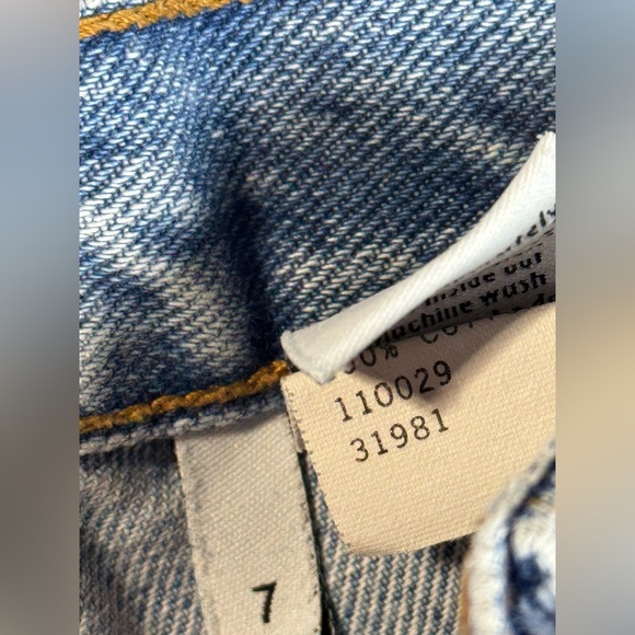 Calvin Klein Shorts VTG 90s Light Blue Wash Classic Fit Button Fly Made USA 7 - Picture 8 of 12